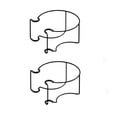 thumbnail image 1 of Aufmer Cintre de Rambarde Réglable Sans Outils, Adaptation Flexible à la Taille, Structure de Suspension Ferme pour la Maison, Espace de Rambarde Extérieur, Rangement Quotidien pour Articles Divers, Placement (2 Pcs), 1 of 5