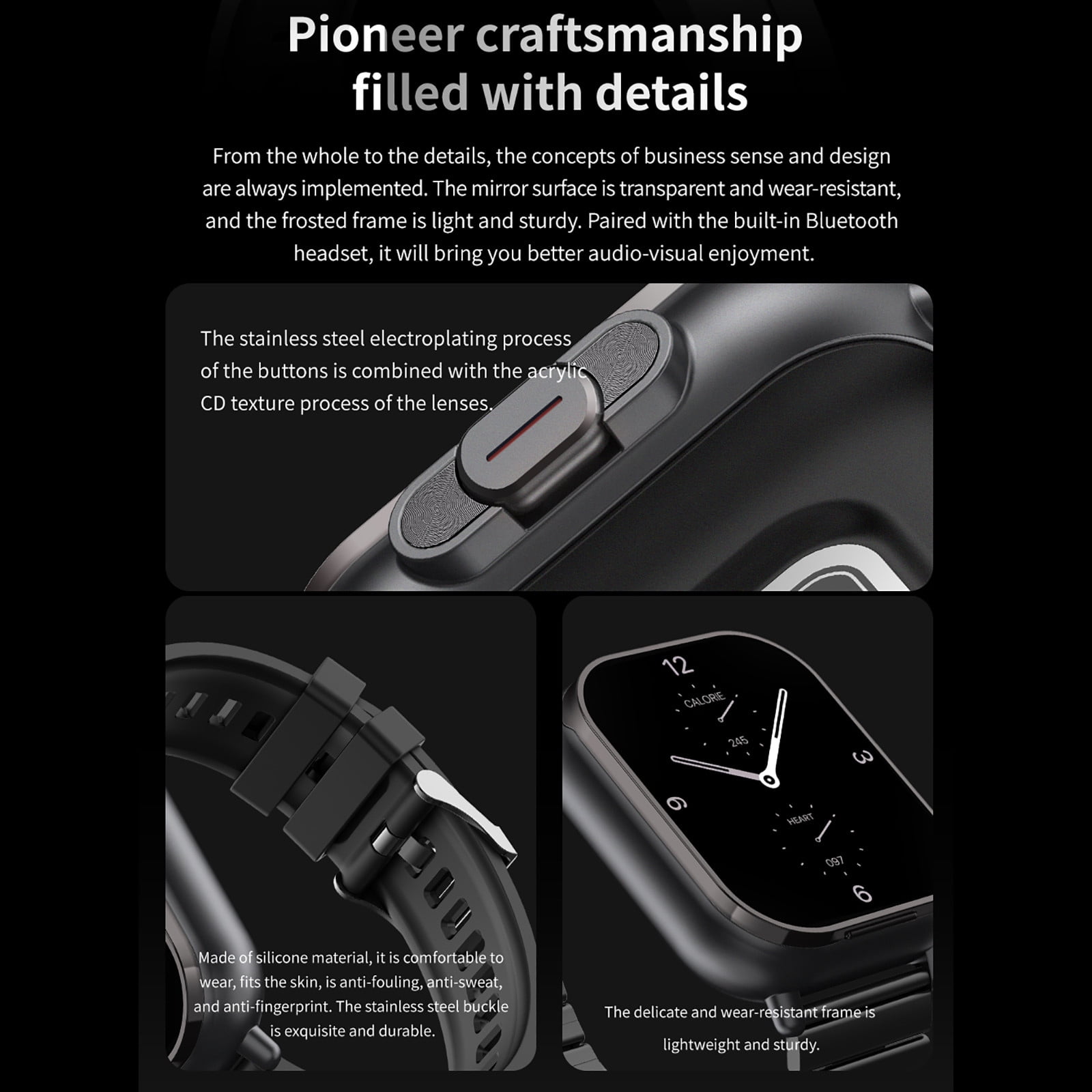 2025 New Smart Watch , Bluetooth headset smart watch 2-in-1 Sports Smartwatch With Wireless Earph