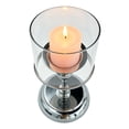 thumbnail image 2 of Sliver Hurricane Candle Holders, 1 Pcs Tall Windproof Candle Holders, Metal Stand for Table Centerpiece, Outdoor Indoor Wedding Party Holiday Decor, Home Dining, Candles Not Included, 2 of 5