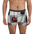 thumbnail image 2 of Goofa Cherries laid Printed Men's Boxer Briefs Underwear, Moisture-Wicking Underwear, Trunk,Soft and Breathable Cotton Underwear-Large, 2 of 9