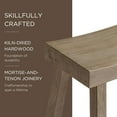 thumbnail image 5 of Maven Lane Kitchen Bar Stool, Farmhouse Wood Barstool, Kitchen Island Chairs, Pub Bar Height Stools, Stools For Kitchen, Wide Seat Backless Bar Stools, Vincent 31 Inch (Antiqued Grey), Set of 3, 5 of 6