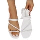 thumbnail image 4 of Sandalias planas de dos usos con tiras cruzadas de moda Wmkox8yii  ytu10636, 4 of 5