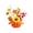 D, variant on Mini Artificial Pumpkin Fall Table Centerpiece, Autumn Floral Arrangement with Sunflower Maple Berries, Harvest Decor for Thanksgiving Halloween Mantel Shelf Home Decoration, C