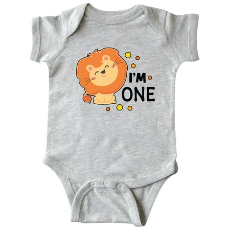 

Inktastic Im One with Cute Smiling Lion Gift Baby Boy or Baby Girl Bodysuit
