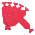 thumbnail image 1 of 6Pcs Red Microfiber Flannel Squeegee Buffer Tapes for Car Windows Scratch Protection 12.6x3x0.2in, 1 of 8