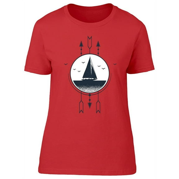 Yacht Icon T-Shirt Women -Image by Shutterstock, Female Small