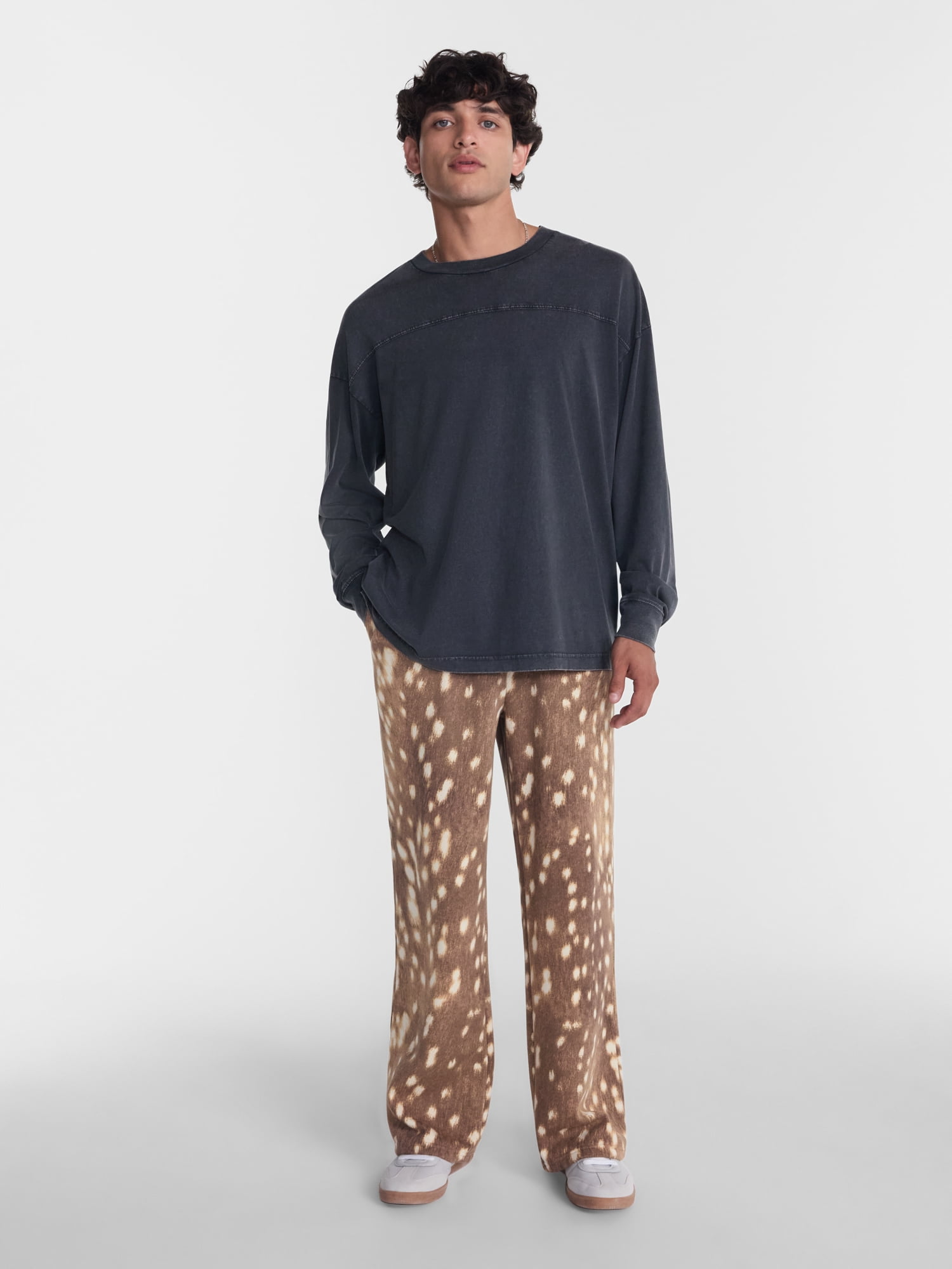 No Boundaries Fleece Open Hem Sweatpants, Men's XS-5XB