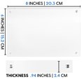 thumbnail image 6 of DuraClear 6x8 Acrylic Photo Frame - Frameless & Thick Design - Perfect for Family Photos, Art, and Postcards, 6 of 7