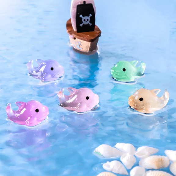 Monebena 14Pcs Glow in Dark Luminous Miniature Fairy Garden Accessories Animals Micro Landscape Ornaments DIY Kit, Environmental Resin Garden Decoration Outdoor Patio Lawn Yard