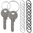 thumbnail image 1 of IFANLANDOR 28 Pcs Flat Keyring Rings Key Attachment Assorted Color for Travel Men Women, 1 of 7