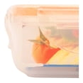 thumbnail image 4 of Tóper Prichos de Plástico Cuadrado con Goma en la Tapa con Broches Transparente 2 Piezas, 4 of 4