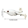 thumbnail image 2 of Tanglewen® Topwater Frog Fishing Lures,Soft Simulated Frog Bait,Frog Artificial Soft Bait for Freshwater Saltwater(J),Fishing Lures Bass,Whopper Plopper,Fishing Lures, 2 of 2