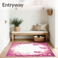 thumbnail image 3 of ODIKA 8'x10' Machine Washable Non-Slip Area Rug, Fairy with Twinkling Stars High Traffic Rug, Pink, 78520, 3 of 7