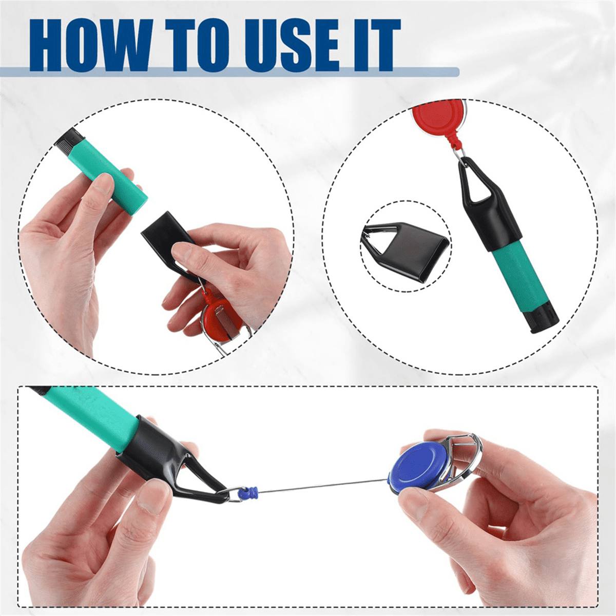28 Pcs Retractable Lighter Holder Keychain Assorted Color, Keychains with Single Clip