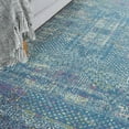 thumbnail image 3 of 8â€™ x 10â€™ Blue Distressed Medallion Area Rug, 3 of 6