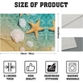 thumbnail image 4 of Seashells and Starfish Placemats Set of 4, Summer Beach Table Mats, Linen Rectangle 12x18in Machine Washable Non Slip Table Place Mats for Kitchen Dining Table Home Decoration, 4 of 6