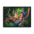 thumbnail image 1 of Cuadros Decorativos Bordado de punto de cruz Dragón DIY Impreso Animal Costura 11CT (JL379) Likrtyny embutido en tela, 1 of 9