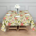 thumbnail image 3 of Floral Square Tablecloth 42x42in(107x107cm) – Waterproof Polyester Printed Table Cover, Wrinkle Resistant & Washable for Kitchen Dining Picnic Party Decor, Thanksgiving,Christmas, Spring,Flower, 3 of 6
