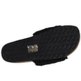 thumbnail image 5 of Soda Women's Open Toe Faux Sherpa Cork Slide Sandal,  Black,  8 M US, 5 of 6