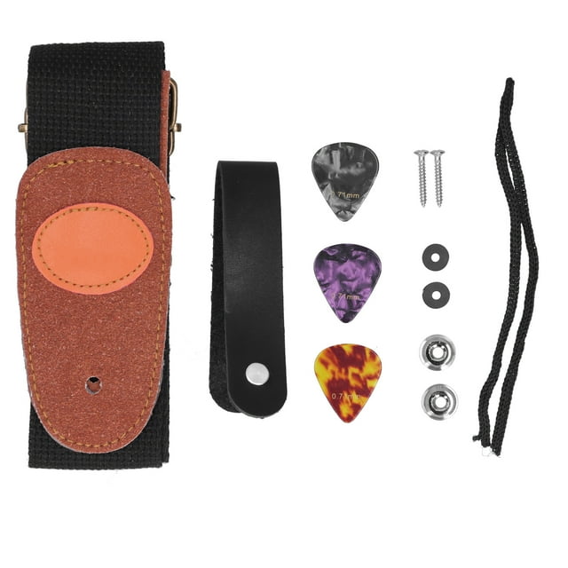 Oubit Guitar Strap Installation Kit,Guitar Strap Neck Belt Celluloid Picks Guitar Picks Tailored for Perfection