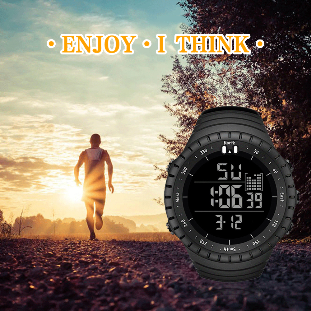SENORS Mens Digital Watch SENORS Sport Watch  Waterproof Digital Watches Electronic Luminous Wristwatch with Stopwatch - image 4 of 7