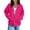 Hot Pink -OH12, variant on Lumtrix Zipper Hoodies for Women Oversized Fall Fashion 2025 Casual Winter Jackets Trendy Hooded Zip up Sweatshirt Clothes Blue 2XL