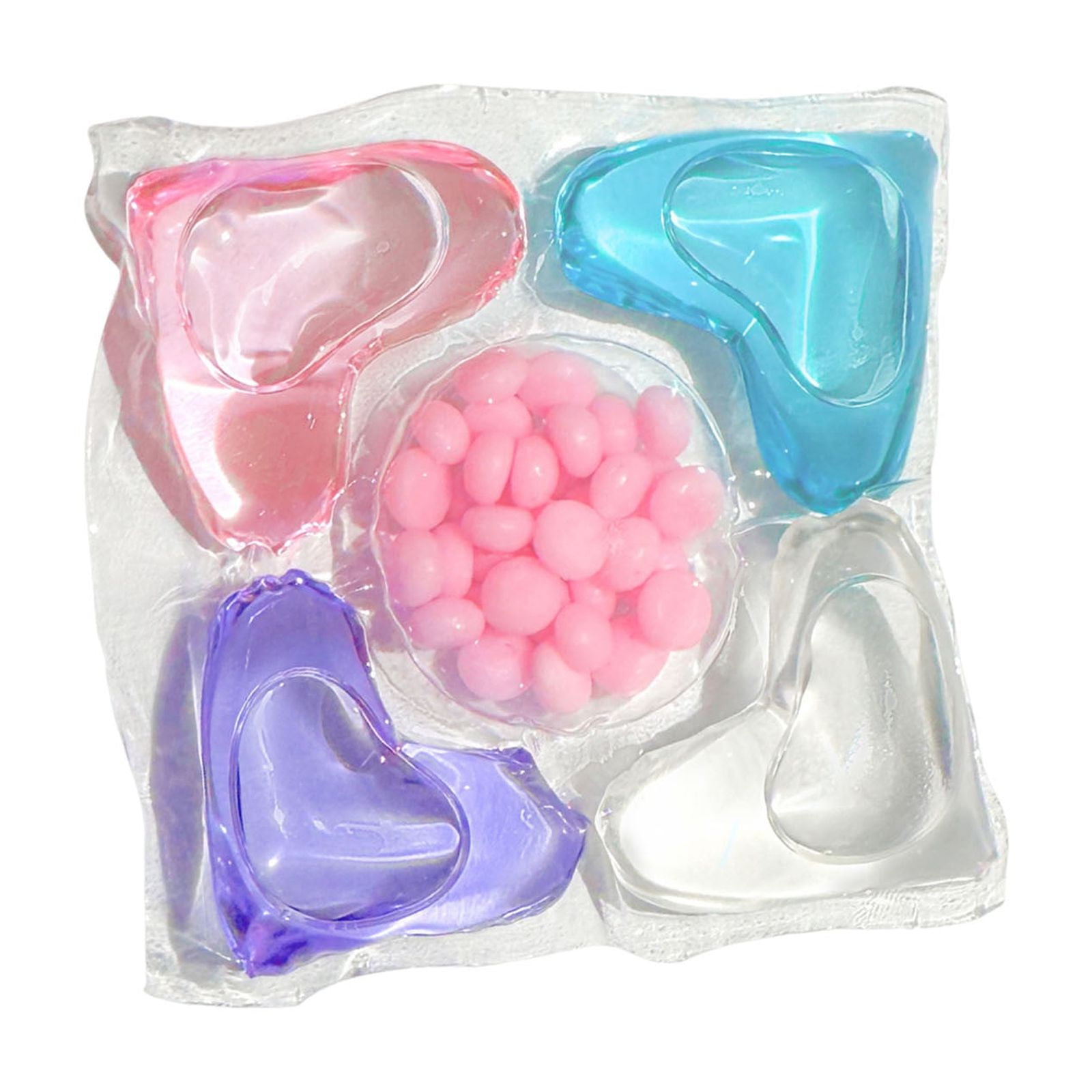 5 In 1 Laundry Beads Concentrated Stain Remover Softener Long-Lasting Fresh Scent Laundry Detergent Pods(Multicolor-2pc)