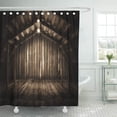 thumbnail image 1 of Cortina de Ducha ABPHQTO Oxidada de la Pared del Suelo Marrón Vintage 160x180 cm, 1 of 1