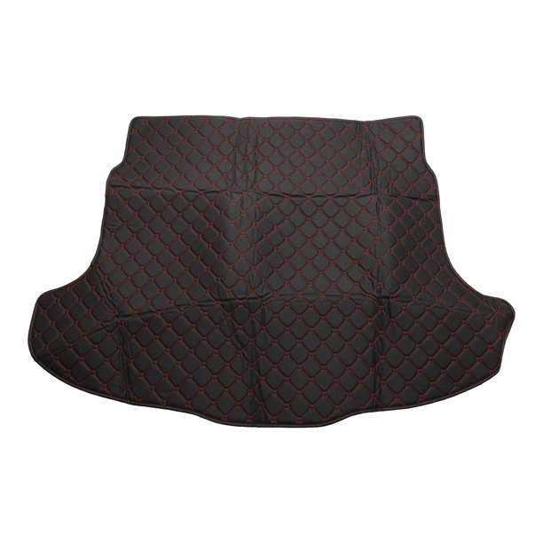 Alfombrilla de maletero trasero Unique Bargains para Honda CRV 2007-2011, XPE, cuero de microfibra, negro, cara plana, patrón circular 3D