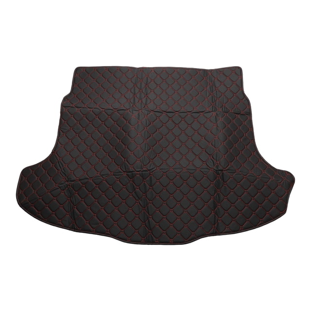 Alfombrilla de maletero trasero Unique Bargains para Honda CRV 2007-2011, XPE, cuero de microfibra, negro, cara plana, patrón circular 3D