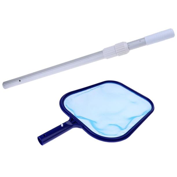 Profesional Resistente de Rastrillo de Piscin, Bolso de Malla con Poste Telescópico Ajustable, para Charcas de Piscina Macarena Red de Skimmer de hoja de piscina