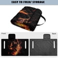 thumbnail image 4 of SEANATIVE Golf Cart Seat Covers for 2 Person Seats, Suitable for Yamaha, EZGO, Club Cars, Comfortable Lightweight Club Car Seat Cover Protector, Wolf Flame Pattern Black, 4 of 7
