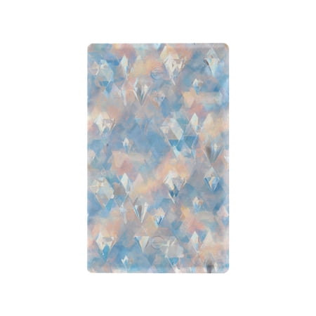 Light Switch Cover Switch Plate Outlet Cover Plug Cover for Electrical Unused Outlet Cover Peach and Blue Rhombus