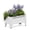 White, variant on Galvanized Raised Planter Boxes Garden Bed with Legs, Elevated Metal Planter Box for Growing Fresh Herbs Vegetables & Flowers Growing Container for Indoor and Outdoor Use