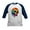 Navy/White, variant on CafePress - Vibrant Multicolor Skull Kids Baseball T Shirt - Kids Cotton Baseball Jersey, 3/4 Sleeve Shirt