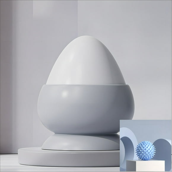 Xihbxyly Bola de Fascia con Ventosa para Masaje, Relajación para Hombros y Espalda, Dureza Moderada, Alivio Del Dolor Muscular, Mejora La Circulación, Uso En Casa o En La Oficina, 7,5 Cm de Altura.