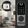 thumbnail image 4 of Cerradura de puerta inteligente, huella dactilar y pantalla táctil sin llave, Bluetooth seguro, fácil instalación, cerradura de puerta digital, ideal para el hogar, el apartamento, el hotel y la, 4 of 7