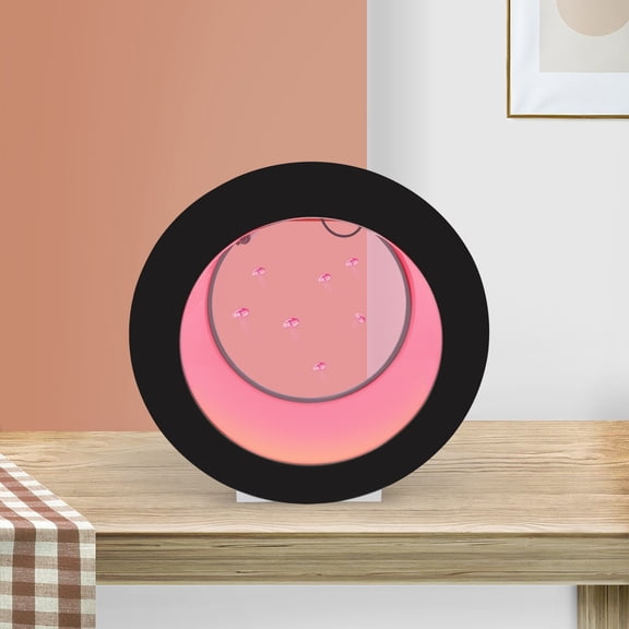 18L LED Round Fish Tank Desktop Jellyfish Aquarium Tank Kit for Real Live Jellyfish  12V, 3W 15.3*7.4*15.3inch for Living Rooms, Restaurants, Restaurants, Hotels