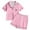 1-66Pink2220, variant on MEZZALL Girls Sleepwear Set 2pcs Tween Heart Print Lapel Short Sleeve Shirts Tops Shorts Pajamas Sets Soft Pajamas Sets Tops And Shorts Comfortable Loungewear For Kids Soft Nightwear