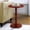Red, variant on Red Wooden Side Table With Fascinating Pedestal Base Round Captivating For Home