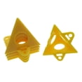 thumbnail image 2 of Soportes de pirámide de 20 piezas, soportes triangulares de pintura, elevadores de puertas de gabinete, elevadores de puerta de lona de cono amarillo, soportes de pintura, 2 of 5