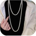 thumbnail image 1 of Colliers pour Femmes Collier de Perles pour Femmes Collier Charme Collier Ras du Cou Collier de Perles Collier de Mariage Bijoux de Bal Cadeaux Tendance pour Femmes, 1 of 7