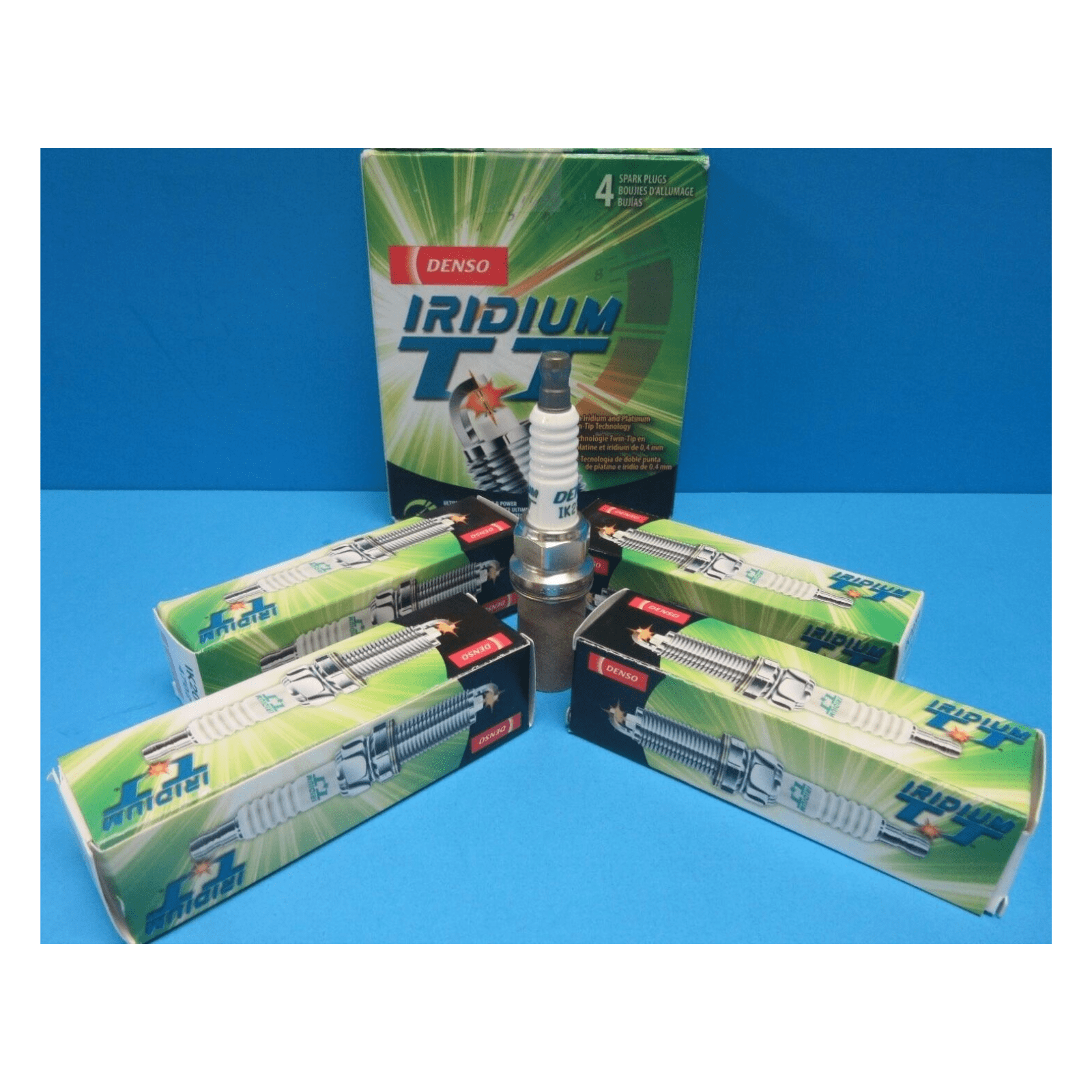 Set of 8 Spark Plugs Iridium Long Life Denso 3297 V8 Gap Pre set MPN 