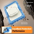 thumbnail image 5 of Case for Samsung Galaxy Tab A11 8.7 inch 2025 Release, 360 Rotating Stand Handle Shoulder Strap Heavy Duty Shockproof Cover, Cream Navy, 5 of 7
