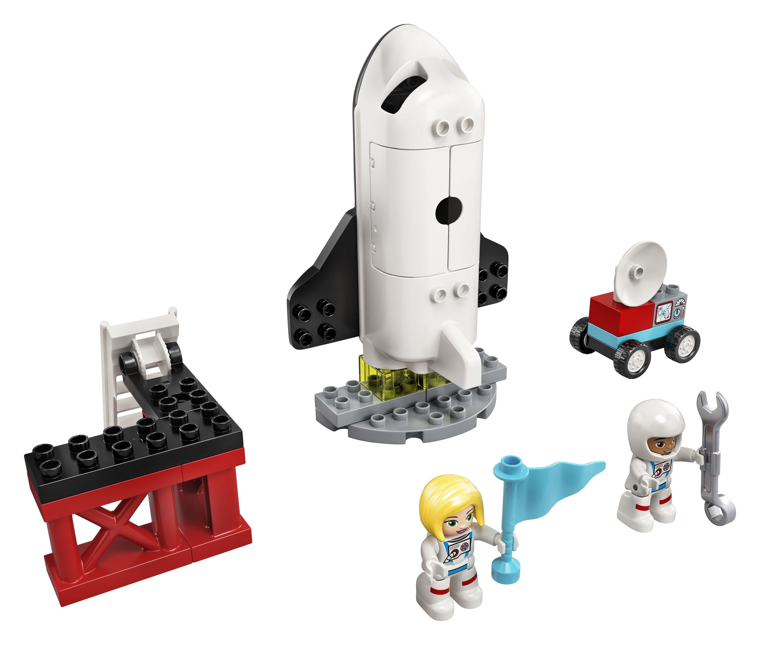 LEGO DUPLO Town Space Shuttle Mission 10944 Astronaut Spaceship Building Toy Set Walmart