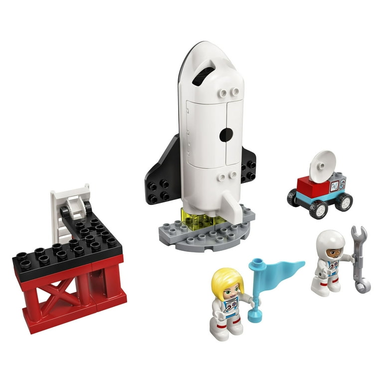 LEGO DUPLO Town Space Shuttle Mission 10944 Astronaut Spaceship Building Toy Set Walmart