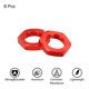 thumbnail image 3 of 17mm Tuerca de Rueda RC de Aluminio Rosca M12X1.0mm Tuerca Hexagonal para Coche de Modelo RC 1/8 Camiones Todo Terreno Piezas Mejoradas 8Pcs Rojo, 3 of 6