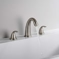 thumbnail image 3 of sumerain Two Handle Roman Tub Faucet Brushed Nickel with Valve, High Flow, 3 of 4