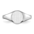 thumbnail image 4 of 14K White Gold Childs Signet Ring, 4 of 5
