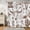 Brown, variant on Western Cow Skull Shower Curtain, Brown Rustic Country Farmhouse Tribal Abstract Wildflower Shower Curtains, West Desert Cactus Plant Cow Print Bathroom Curtain Decor with Hooks 72Wx72H